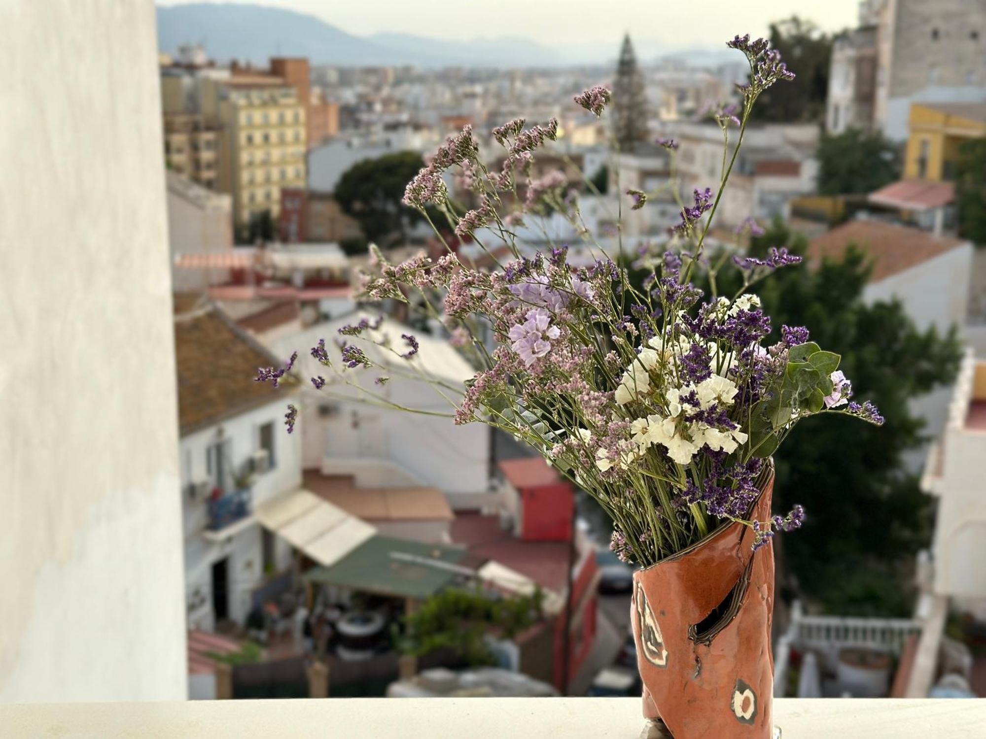 Atico Con Solarium Y Bbq Cerca Del Centro 6 Pax Appartement Málaga Buitenkant foto